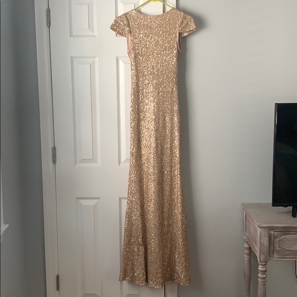 SORELLA VITA Dresses & Skirts - Sorella Vita Rose Gold Sequin Gown SORELLA VITA Dresses & Skirts - Sorella Vita Rose Gold Sequin Gown